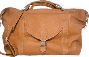 Weekend - David King Leather - 303 Top Zip Travel Bag - Tan.jpg